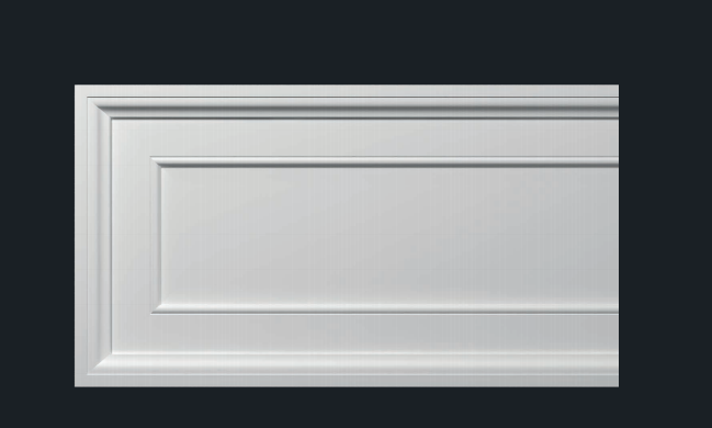 Сандрик дверной декор Европласт полиуретан 4.89.001 - 90.2*510*54 мм