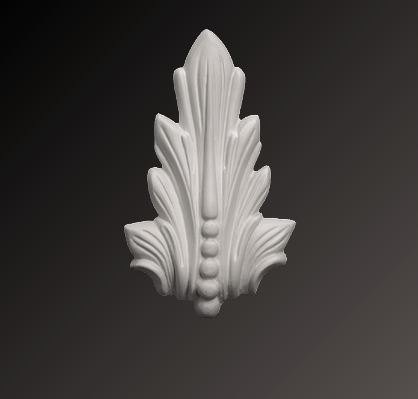 Орнамент декоративный элемент Европласт полиуретан 1.60.007 - 156*18*97 мм