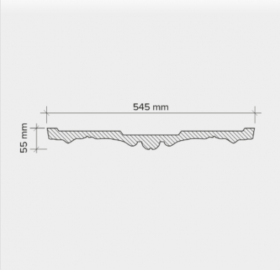 Розетка Европласт полиуретан 1.56.057 - 55 мм