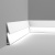 Плинтус напольный из дюрополимера с кабель-каналом Orac Décor SX179 для скрытого освещения - 2000*97*29 мм