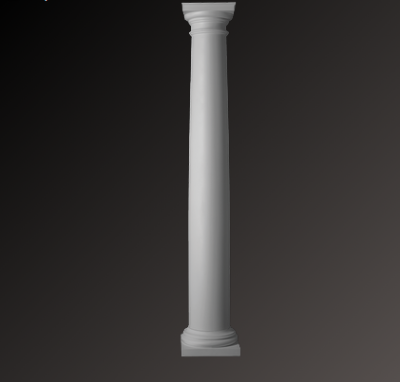 База колонны фасада Европласт полиуретан 4.43.101 - 120*296*296 мм